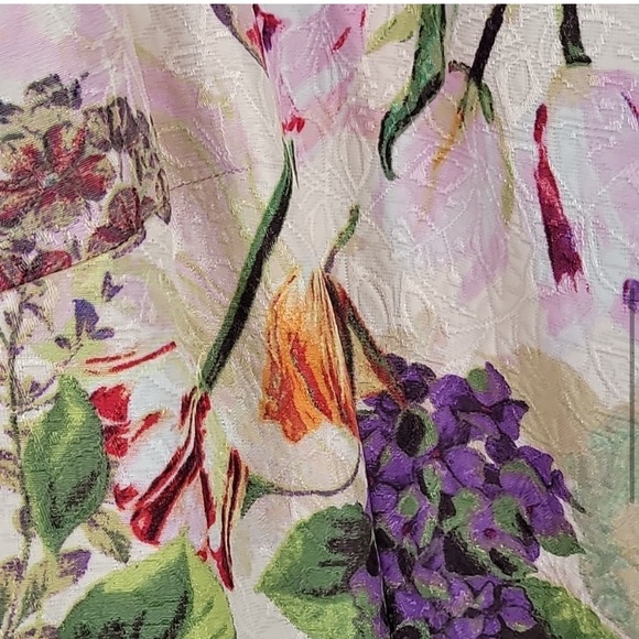 Nwt Danny & Nicole Floral Fit & Flare Dress Size 18 - Picture 7 of 15